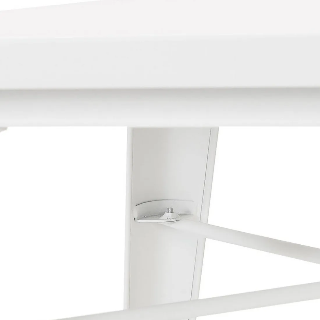 Table De Salle à Manger Blanche Design COLOC Style Industriel