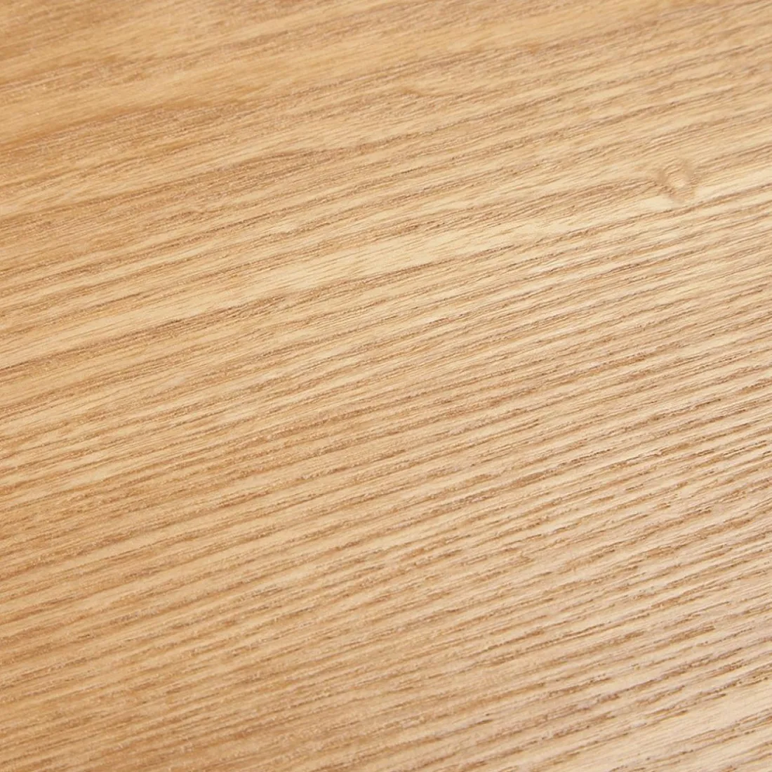 Table de salle à manger ronde 'LULU' en bois finition naturelle et métal noir