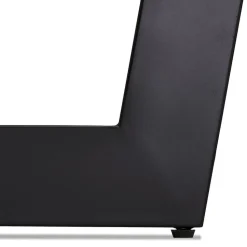 Table de salle à manger ronde 'LULU' en bois et métal noir