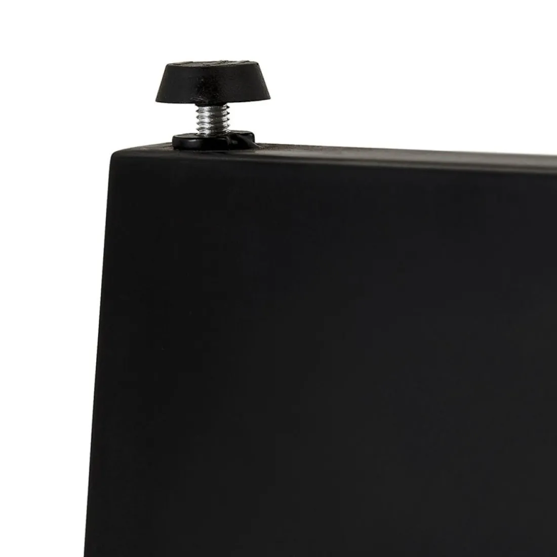 Table de salle à manger ronde 'LULU' en bois et métal noir