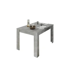 Table extensible 137cm URBINO gris ciment