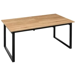 Table extensible effet chêne naturel