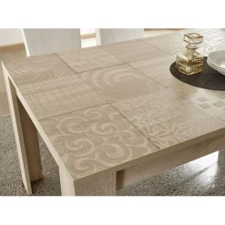 Table extensible 137x90cm MIRO décor chêne