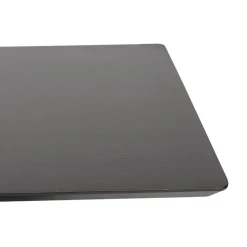 Table haute design 'ZUMBA BAR' noire avec pied en métal noir