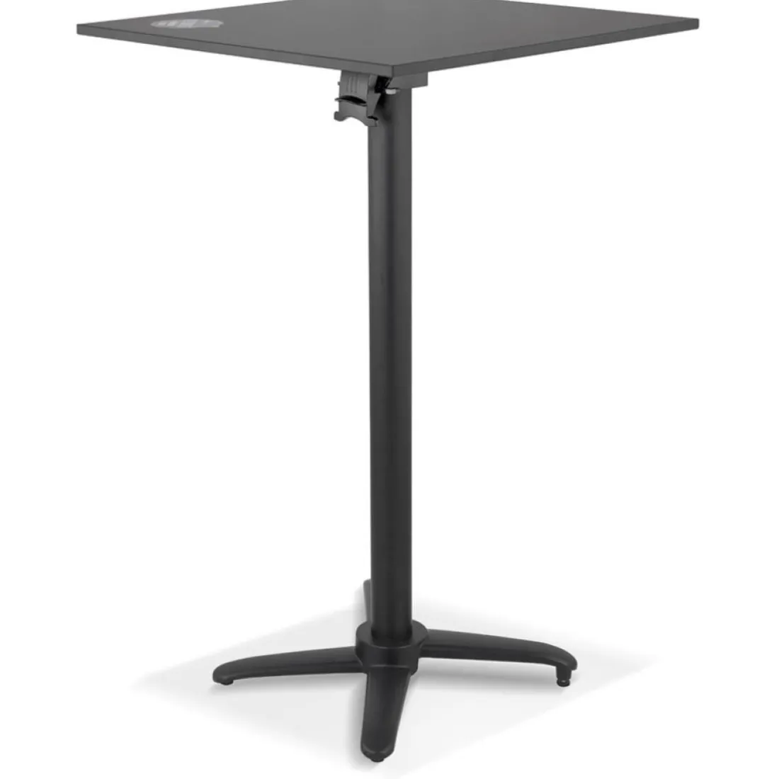 Table haute pliable 'PENUMBRA' carrée noire