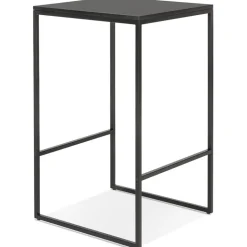 Table haute style industriel 'ORTOS' noire idéale pour les professionnels
