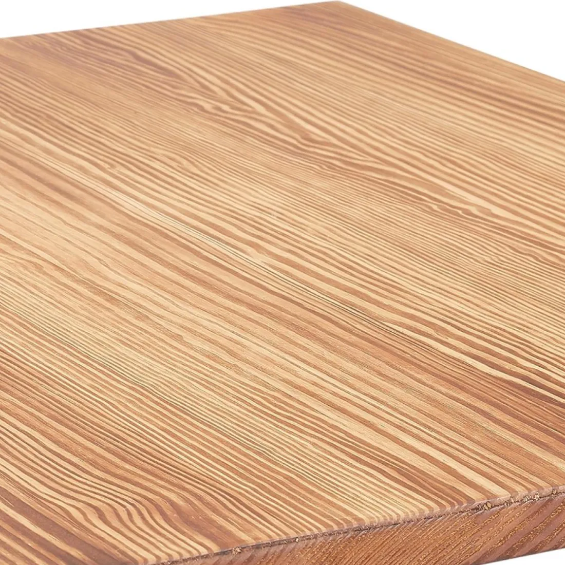 Table haute style industriel 'GRAMY' en bois foncé et pieds en métal gris