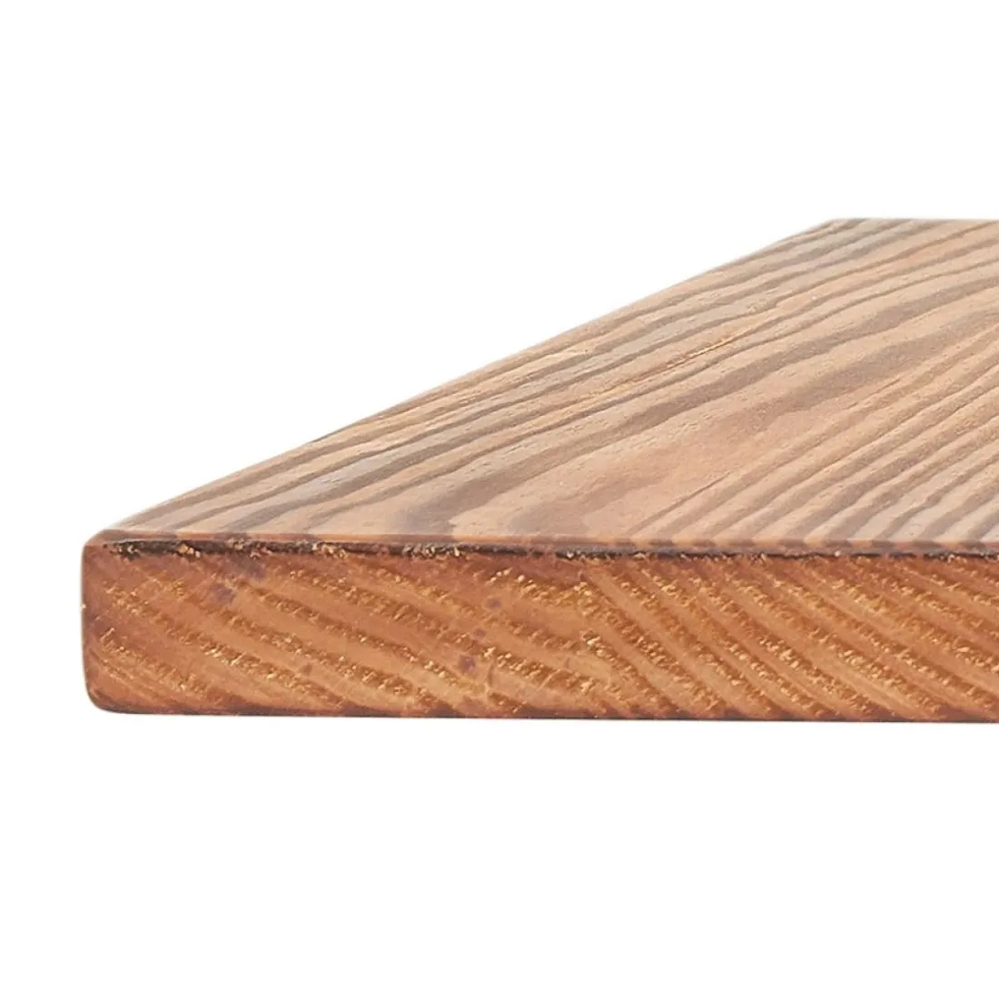 Table haute style industriel 'GRAMY' en bois foncé et pieds en métal gris