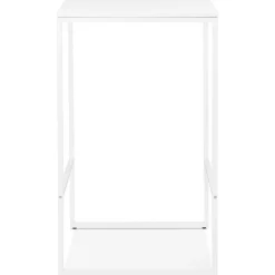 Table haute style industriel 'ORTOS' blanche idéale pour les professionnels