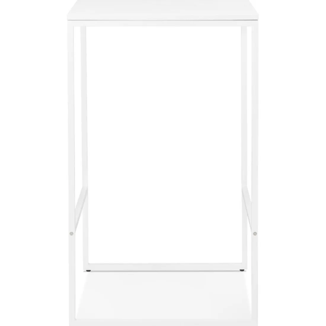 Table haute style industriel 'ORTOS' blanche idéale pour les professionnels