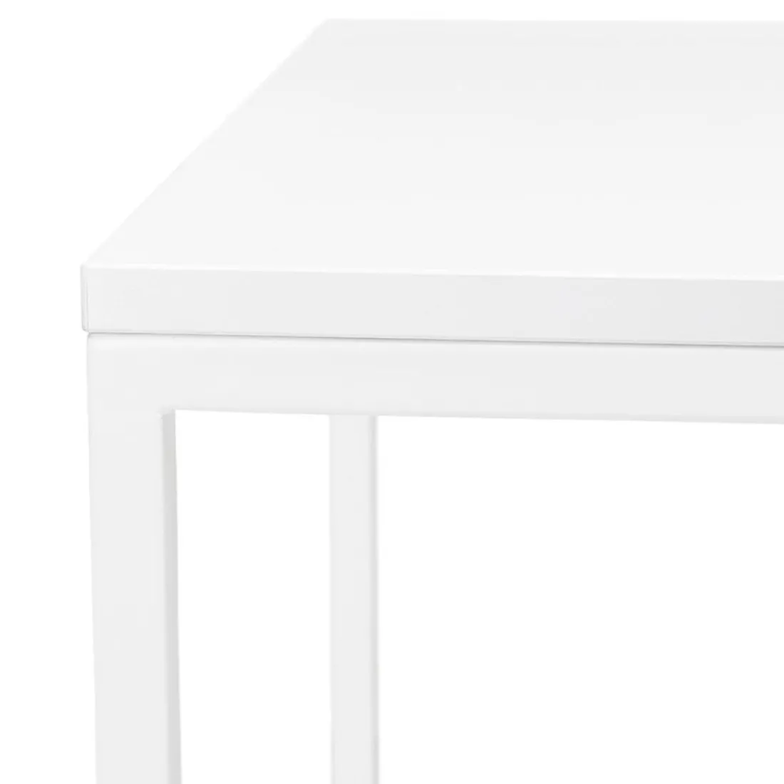 Table haute style industriel 'ORTOS' blanche idéale pour les professionnels