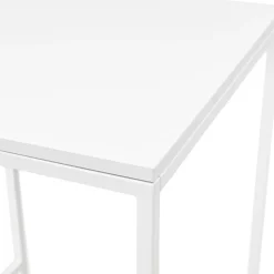 Table haute style industriel 'ORTOS' blanche idéale pour les professionnels