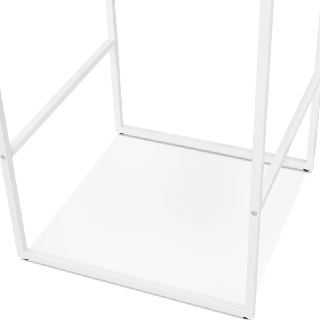 Table haute style industriel 'ORTOS' blanche idéale pour les professionnels