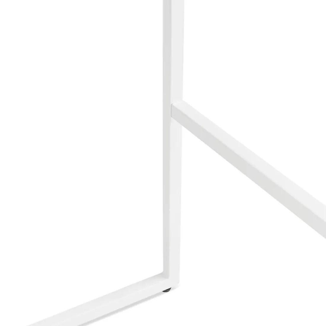 Table haute style industriel 'ORTOS' blanche idéale pour les professionnels