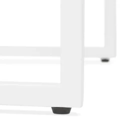 Table haute style industriel 'ORTOS' blanche idéale pour les professionnels