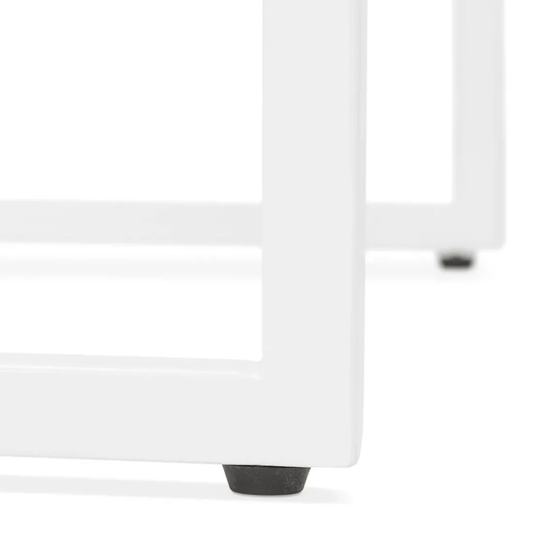 Table haute style industriel 'ORTOS' blanche idéale pour les professionnels