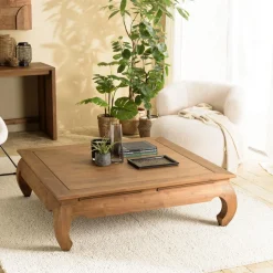 Table opium en bois de teck recyclé massif SIXTINE