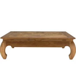 Table opium en teck recyclé plateau mosaïque SIXTINE