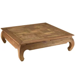 Table opium en teck recyclé plateau mosaïque SIXTINE