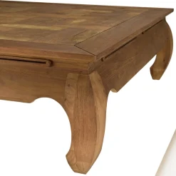 Table opium en teck recyclé plateau mosaïque SIXTINE