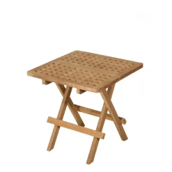 Table pique nique carrée de jardin en bois Teck