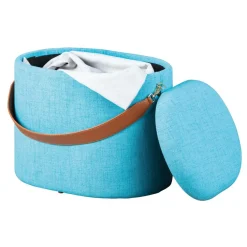 Tabouret Coffre Bleu SAVANA