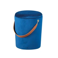 Tabouret Coffre Bleu TCHAI