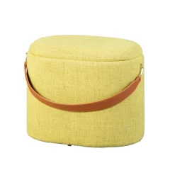 Tabouret Coffre Jaune et Vert SAVANA