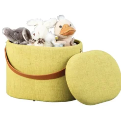 Tabouret Coffre Jaune et Vert SAVANA