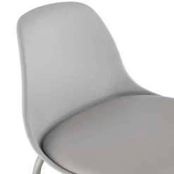 Tabouret de bar 'COOKIE' gris style industriel