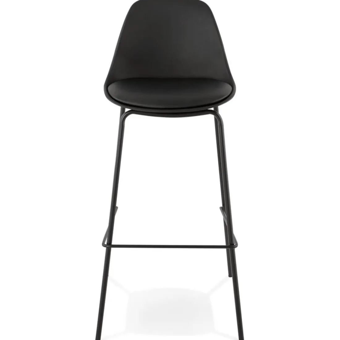 Tabouret de bar 'COOKIE' noir style industriel