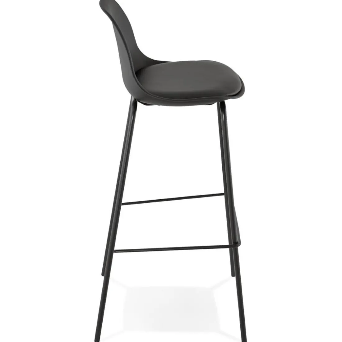 Tabouret de bar 'COOKIE' noir style industriel