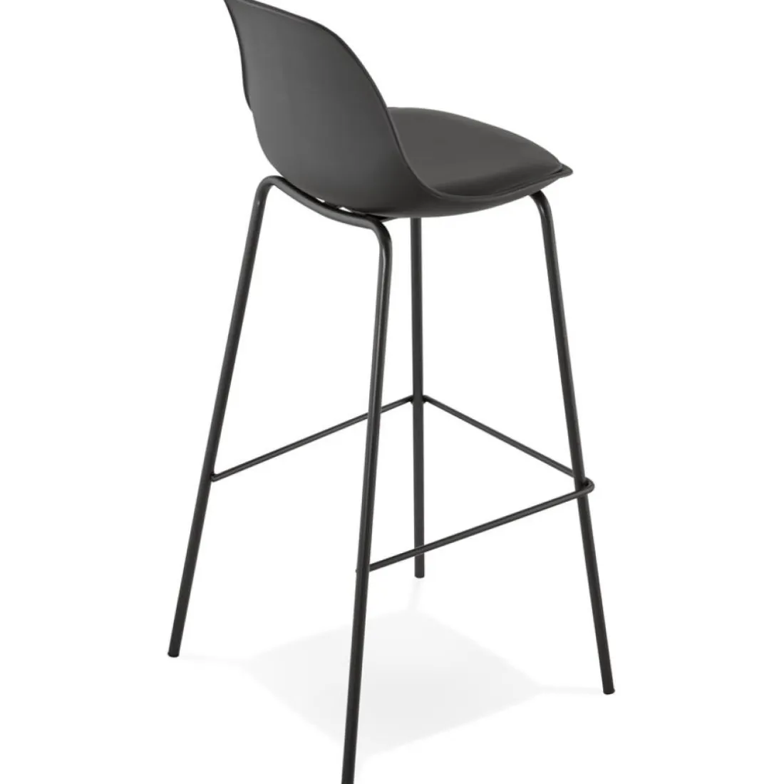 Tabouret de bar 'COOKIE' noir style industriel