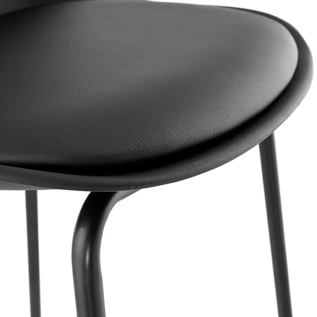 Tabouret de bar 'COOKIE' noir style industriel