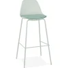 Tabouret de bar 'COOKIE' vert clair style industriel