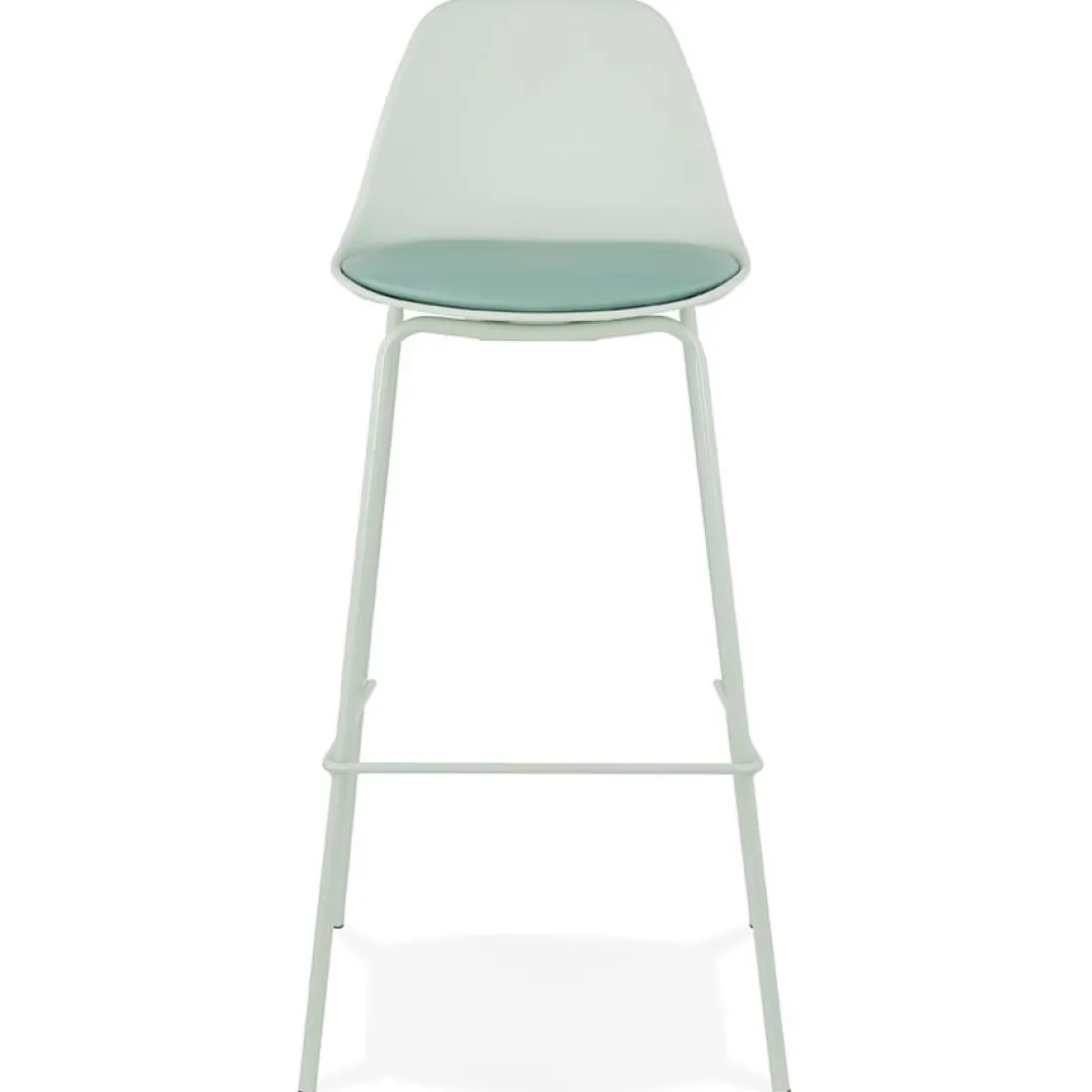 Tabouret de bar 'COOKIE' vert clair style industriel