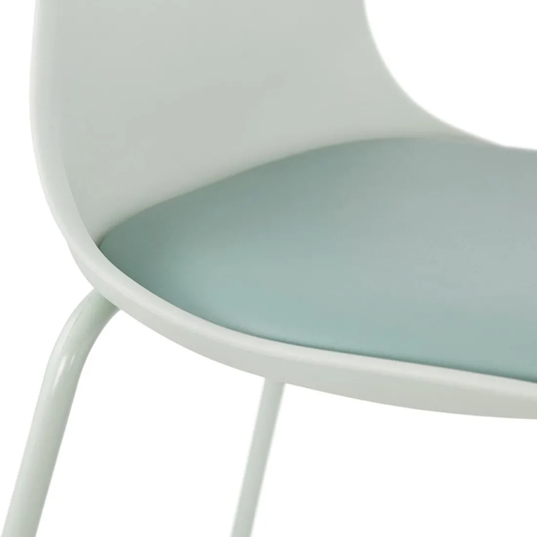 Tabouret de bar 'COOKIE' vert clair style industriel