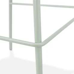 Tabouret de bar 'COOKIE' vert clair style industriel