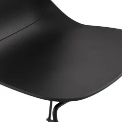 Tabouret de bar design 'BERLIN' noir empilable style industriel