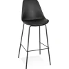 Tabouret de bar design 'LEMON' noir