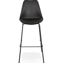 Tabouret de bar design 'LEMON' noir