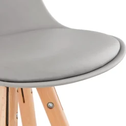 Tabouret de bar design 'TATAMI' gris
