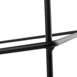 Tabouret de bar 'EKTOR' gris clair en tissu empilable