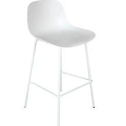 Tabouret de bar 'GRANO' blanc intérieur et extérieur