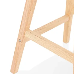 Tabouret de bar scandinave 'TERESA' en tissu noir