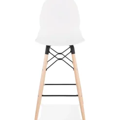 Tabouret snack mi-hauteur 'COSMIK MINI' blanc style scandinave