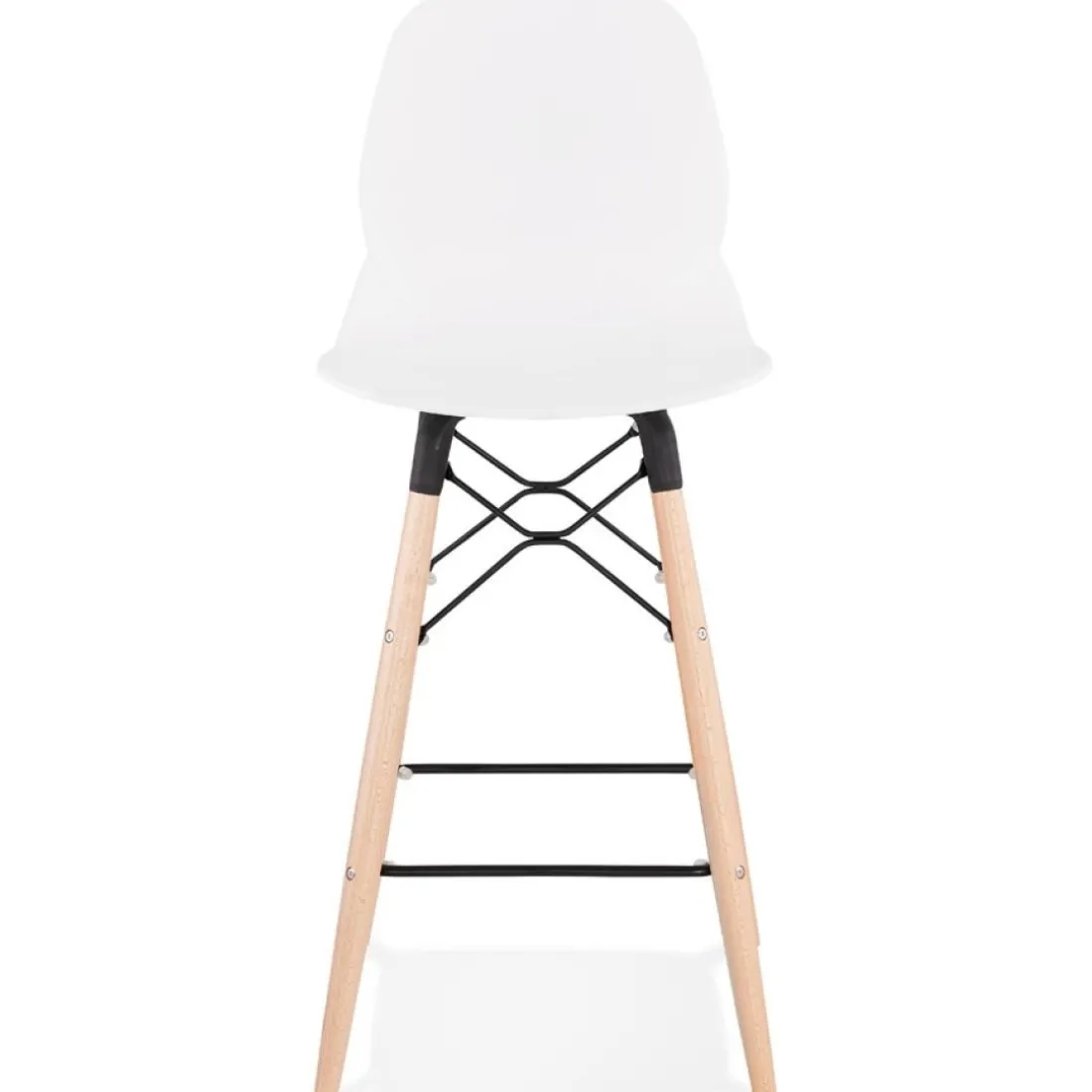 Tabouret snack mi-hauteur 'COSMIK MINI' blanc style scandinave