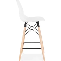 Tabouret snack mi-hauteur 'COSMIK MINI' blanc style scandinave