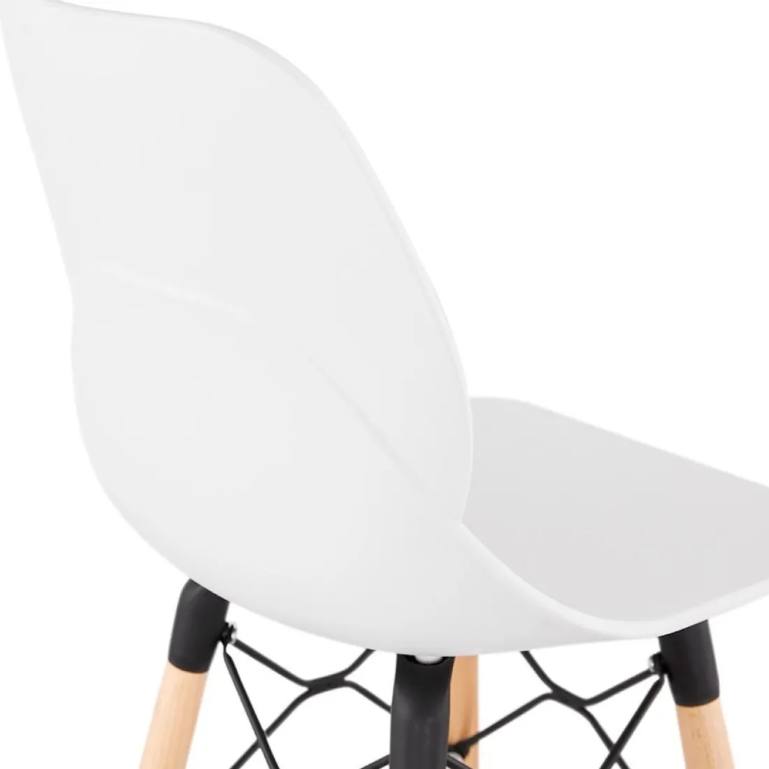 Tabouret snack mi-hauteur 'COSMIK MINI' blanc style scandinave