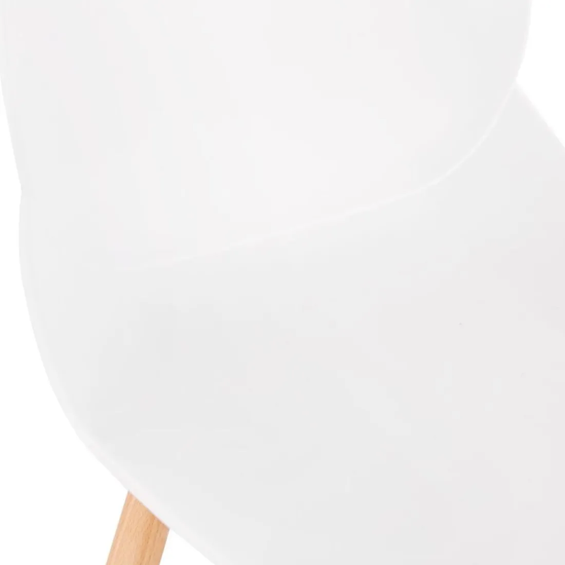 Tabouret snack mi-hauteur 'COSMIK MINI' blanc style scandinave